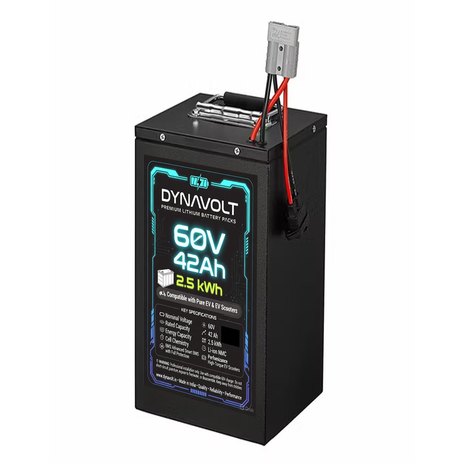 60v 42ah Rechargeable Lithium Ion Battery compatible For Pure-Ev Electric scooter and other Ev scooters