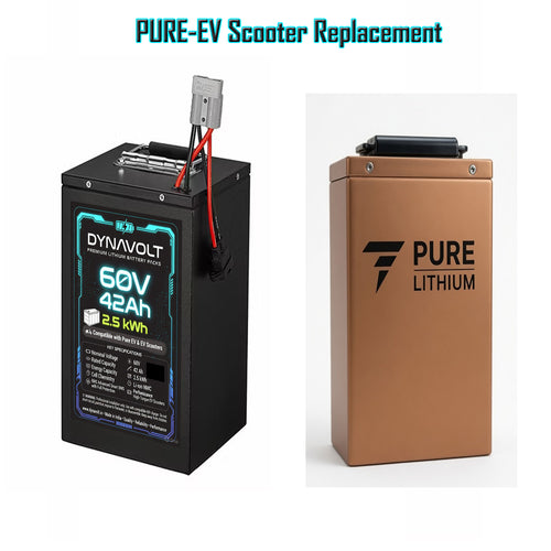 60v 42ah Rechargeable Lithium Ion Battery compatible For Pure-Ev Electric scooter and other Ev scooters