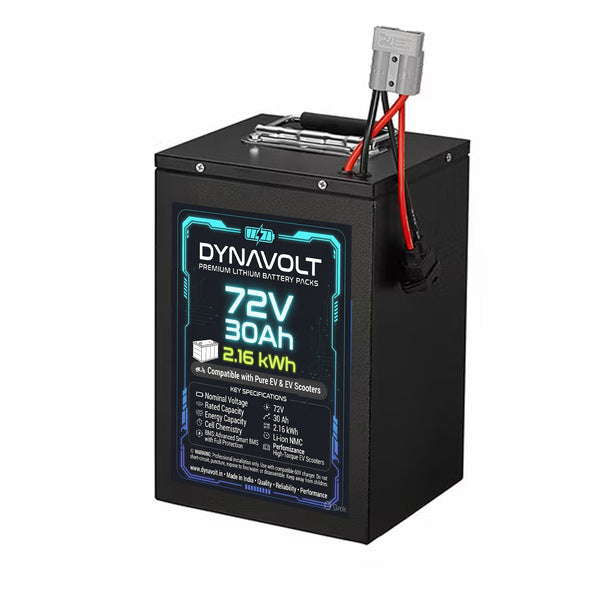 72volt 30Ah Lithium Ion Rechargeable Battery Pack With BMS Protection and Premium Metal Box for EV, E-Bike, Two Wheeler | 72v 30000mAh Lithium Ion Battery