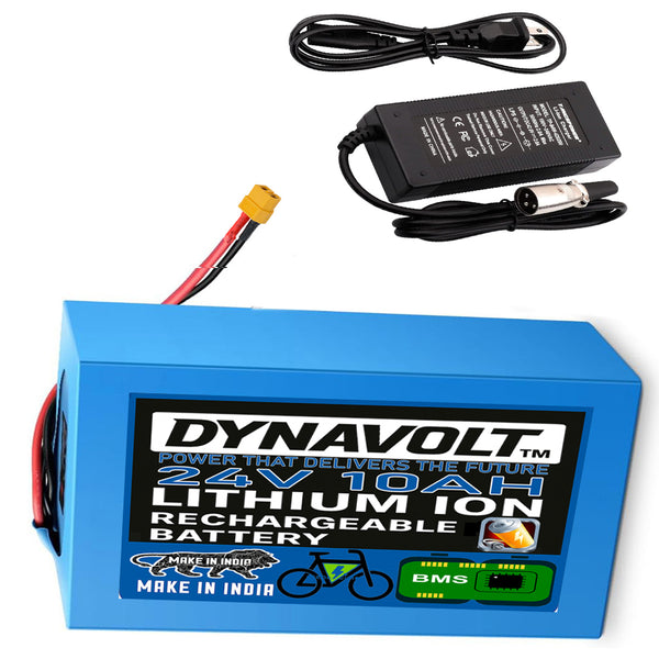 24v 10ah rechargeable battery with fast charger